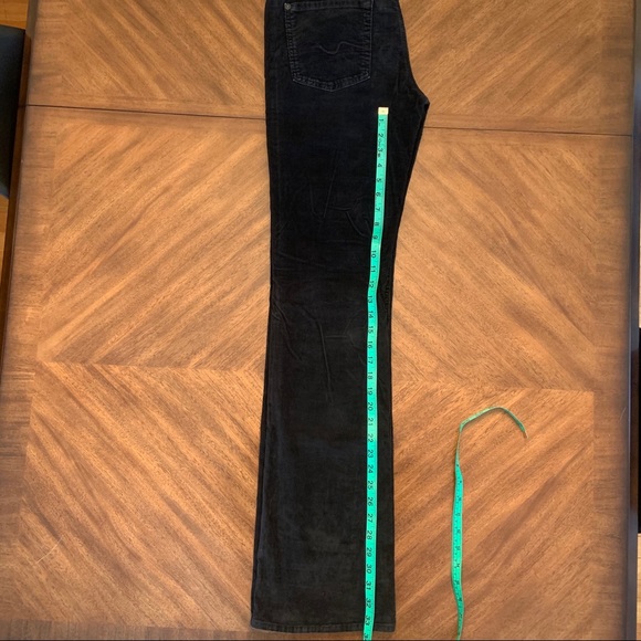7 FOR ALL MANKIND black corduroy bootcut jeans 30 - Picture 5 of 5